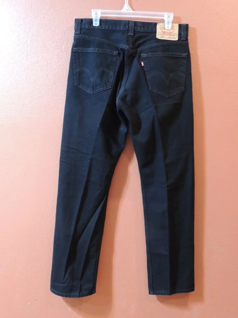 Levi 505 Jeans Y2K Men 34x32 Black Pockets Outdoor Travel Vintage Denim Jeans